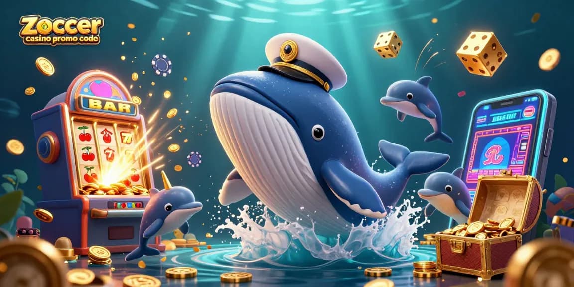 Spiele mit dem zoccer casino promo code und erlebe spannende 3D-Illustrationen in einem Casino-Umfeld.