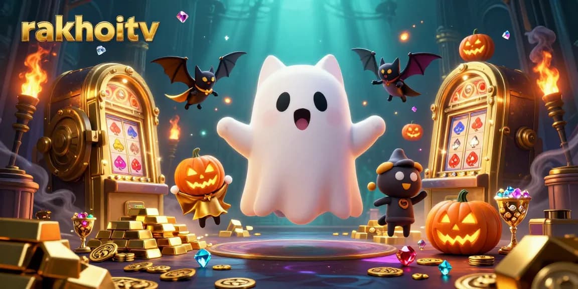 Experience rakhoitv's thrilling ghostly gambling adventures with a friendly ghost cat and treasures galore.