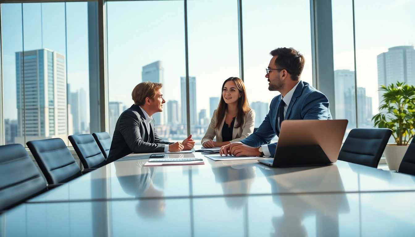 Headhunter Ingenieure in an engaging discussion, showcasing a professional recruitment environment.
