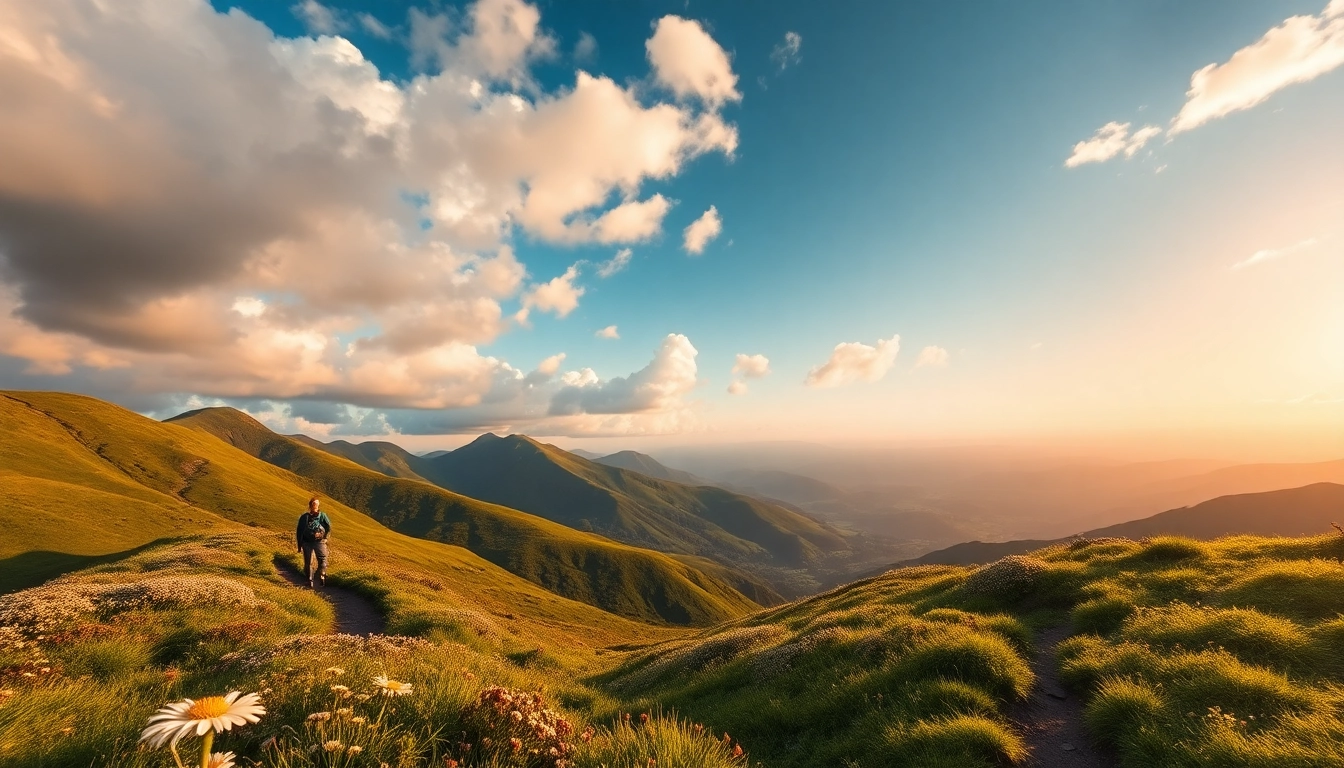 Kerry Way wandern on a beautiful hiking trail surrounded by lush landscapes.