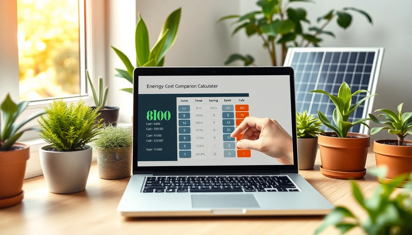 Effizienter Stromvergleichsrechner zur Analyse von Energiekosten in modernem Zuhause