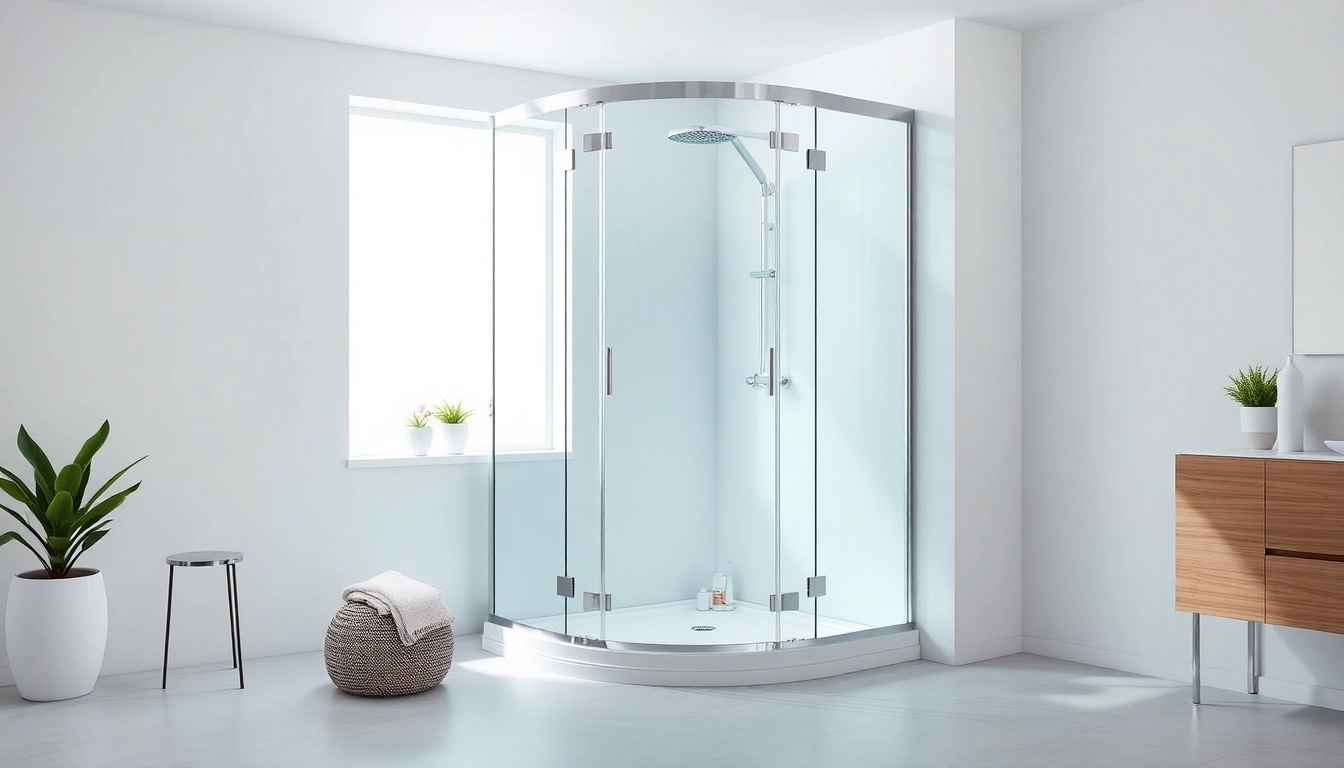 Genießen Sie die sonni Duschkabine 80x80 in einem eleganten Badezimmer mit modernen Akzenten.