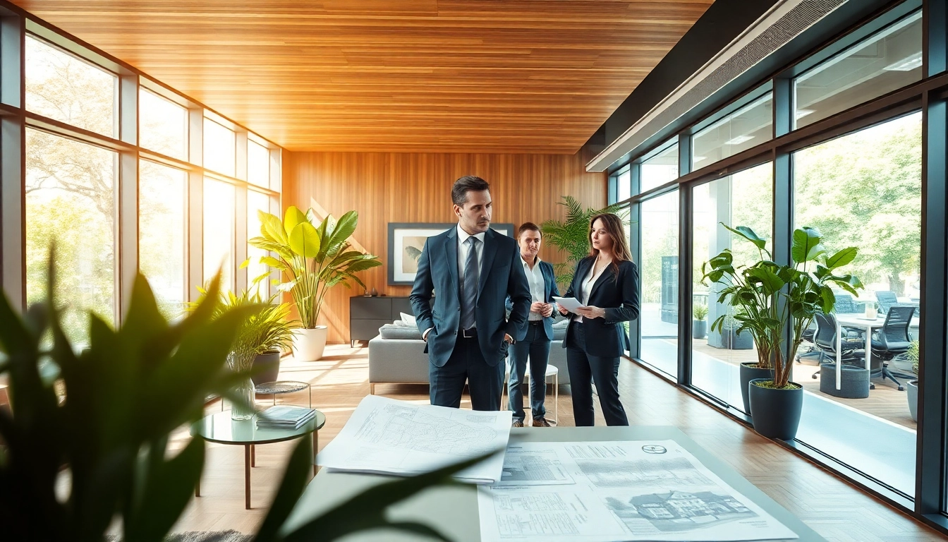 Immobilienmakler Frankfurt Riedberg präsentiert moderne Immobilien in einer eleganten Büroatmosphäre.