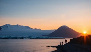 Entdecken Sie die atemberaubende Natur bei einer Reise nach Island mit spektakulären Gletschern und Sonnenuntergang.