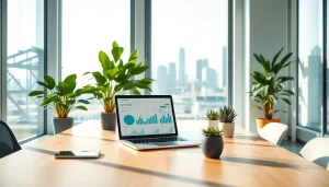 Discover strategies from our pflegemarketing agentur in a modern office setup.