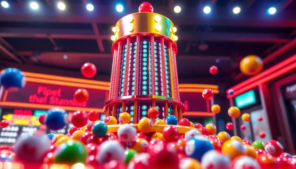 Spieler erleben das aufregende Plinko bei lebhaften Casino-Aktivitäten.