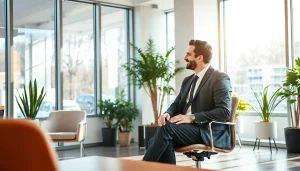 Professioneller Headhunter Dresden führt ein Bewerbungsgespräch mit einem Bewerber.