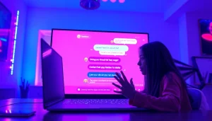 Engaging porn ai chat interface featuring dynamic conversation with an AI character.