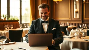 Headhunter Gastronomie vermittelt Fachkräfte in einem eleganten Restaurant-Setting.