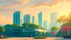 Tampines EC showcases a vibrant urban landscape with modern architecture.