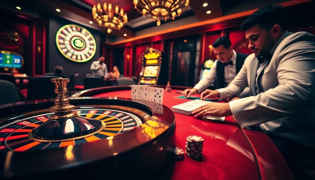 Trải nghiệm lối chơi đầy kịch tính tại https://luck8.net với không khí casino sống động, đầy chip poker và bánh xe roulette.