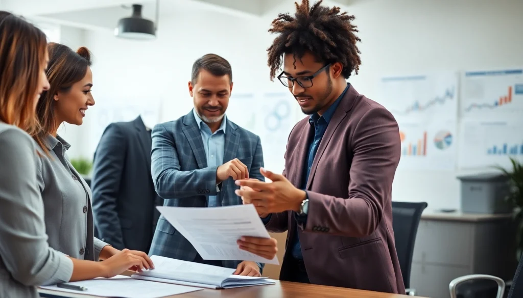 Effektive Personalbesetzung im modernen Büro mit Teamarbeit und Auswahlprozess.