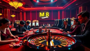 Action-packed casino moment featuring MM 88 players betting at luxurious tables.