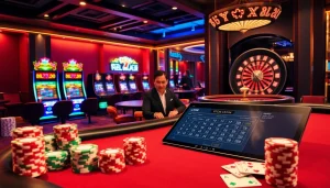 Experience thrilling gaming action at U888 with vibrant casino tables and exciting slots.